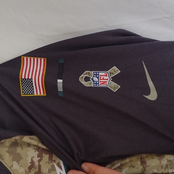 Nike NFL Military Philadelphia Eagles 3/4 sleeve Tee XL - Picture 4 of 6